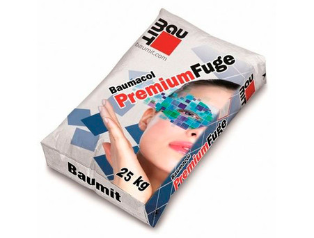 Затирка для швов Baumit Baumacol PremiumFuge, цементно-серая 25 кг 