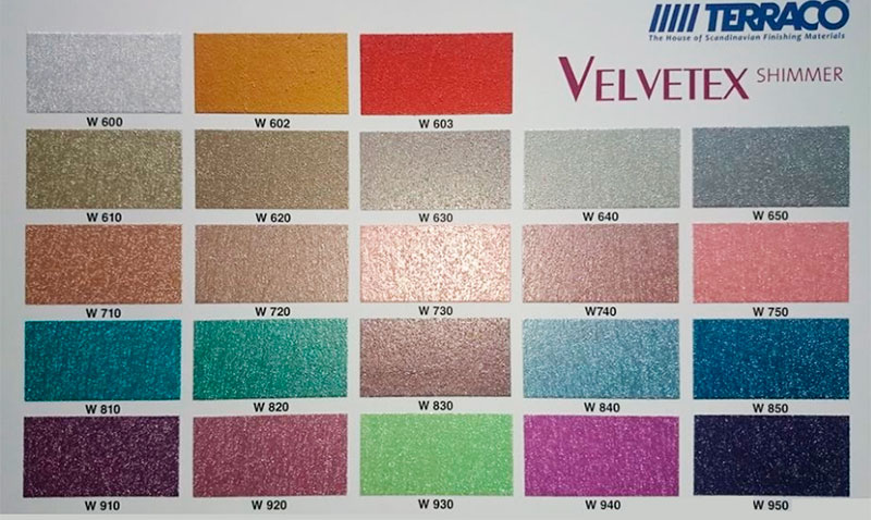 Velvetex Shimer цвета
